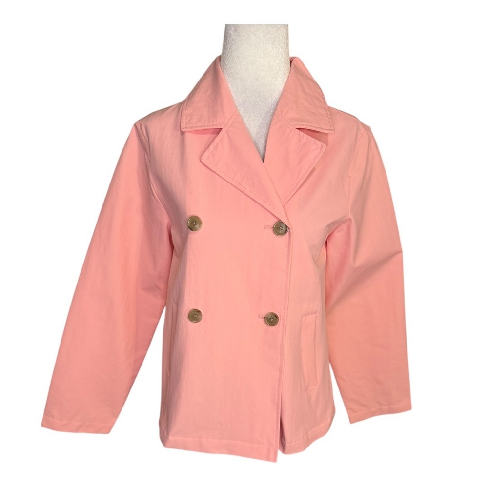 Crewcuts by J. Crew Girls' Short Trench‎ Coat Coral Mist XL 12 14